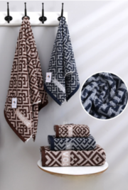 Полотенце махровое для лица  принт (50х90)