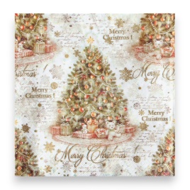 Салф. 20л 33*33см 3сл НГ Винтаж.ель