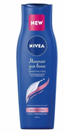 Шампунь-молочко Nivea 250 мл Д/жен."Для тонких волос сухих и поврежденных"/12