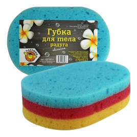 Губка д/тела Ладушки Радуга ГДТ9012
