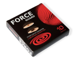 От лет. ФОРС (FORCE) спирали Бездымные с Двойным Эффектом красные  *3/60