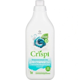 Гель для стирки 2 в 1 с пятновыводителем концентрат CRISPI (флакон 1000 мл)
