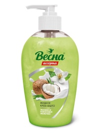 ВЕСНА ж/м крем-мыло 280 мл Жасмин и Кокосовое молочко *5/15