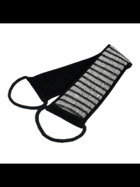 Мочалка Мужская лента 41264 10*60см (с ручками)