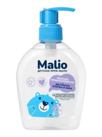 Мыло жид дет. Малио 300мл хлоп/лен