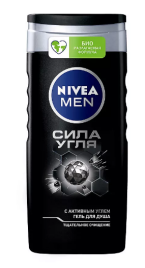 Гель для душа Nivea 250 мл Д/муж.СИЛА УГЛЯ /12