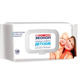 Влажн.салф. Эконом Smart №120 ДЕТСКИЕ с клапаном *1/16