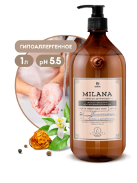 Крем-мыло жидкое увлажняющее "Milana Professional" 1000 мл.
