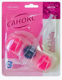 САНОКС освежитель - блистер WC Колор Фреш Голубая вода фруктовый 40гр. *3/12