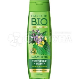 ПРЕЛЕСТЬ Био шампунь 400мл.Укрепление и защита д/всех типов волос (Арнест) *2/12