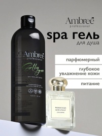 Увлажняющий парфюмированный spa гель для душа серии Ambree professional. Earthy grace. 750 мл