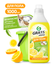 Средство с полирующим эффектом для пола "Arena" Аромат Лимона 1 л.
