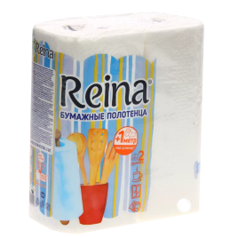 Полотенце бум. Reina 2сл 2шт бел