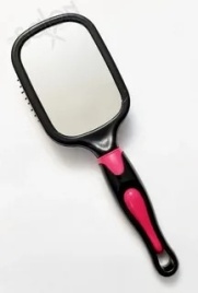 SALON Расческа массажная для волос с зеркалом m86-42