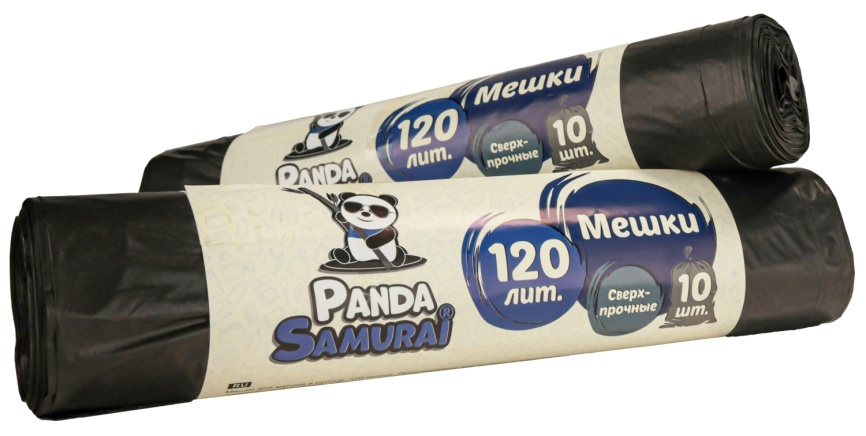 Мешки 1486 для мусора 120л*10шт, черные PS  фото 2