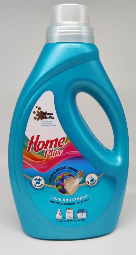 Хоум Плюс средство для стирки 1,3л. цветных вещей *1/8 фото 1