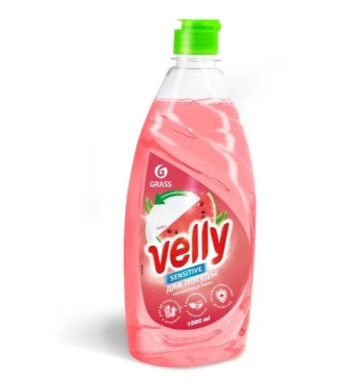 Средство для мытья посуды  «Velly Sensitive» арбуз 1000 мл.
 фото 1