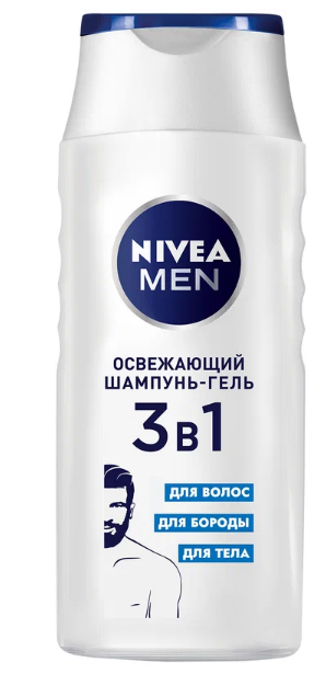 Шампунь-гель Nivea 250 мл Д/муж ОСВЕЖАЮЩИЙ /12 фото 1