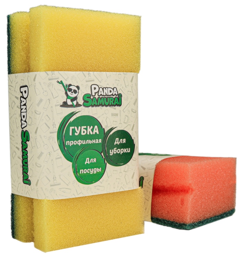 Губка 0222 для уборки "Профильная", 130*70*45 мм фото 1