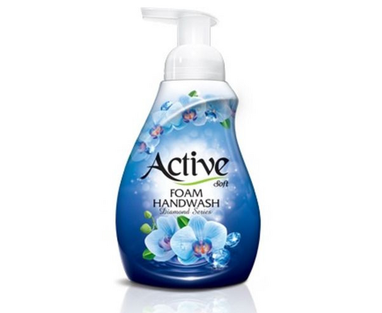 Актив пенка-мыло 500мл. Небесный Бриллиан, дозатор фото 1