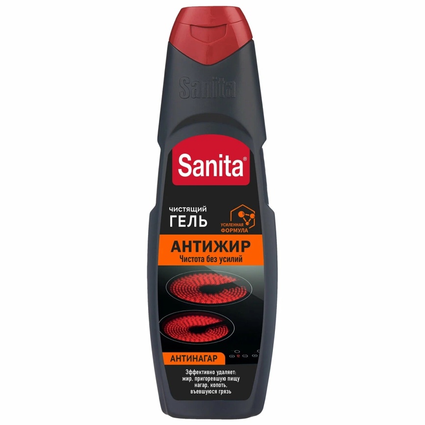 Санита гель 500мл Антижир д/плит чист.ср-во (дизайн 2022) (23014)*3/12 фото 1