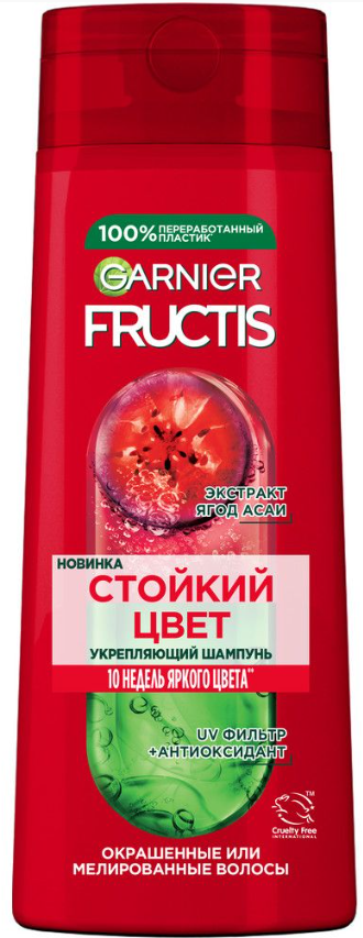 Фруктис  шампунь 400мл.Стойкий цвет окраш.Годжи *3/12 фото 1