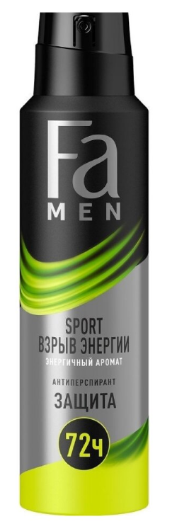 ФА дез.спрей 150мл. муж. Спорт Двойное Действие Взрыв Свежести (2904076) *3/12 - акц.цена фото 1