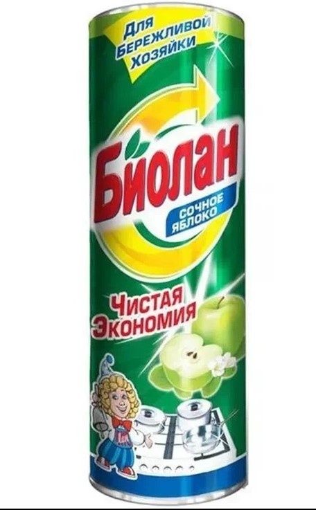 БИОЛАН чистящ.порошок 400гр Сочное Яблоко .*6/24 фото 1