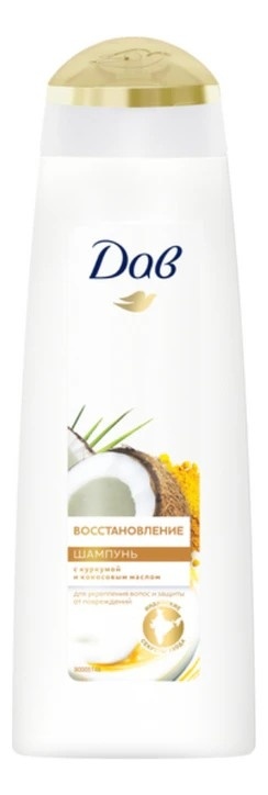 ДАВ шамп. 250мл. Восстановление Куркума+кокос *2/12 фото 1