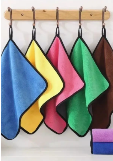 Полотенца кухонное с петелькой для рук из микрофибры (30*40) фото 1