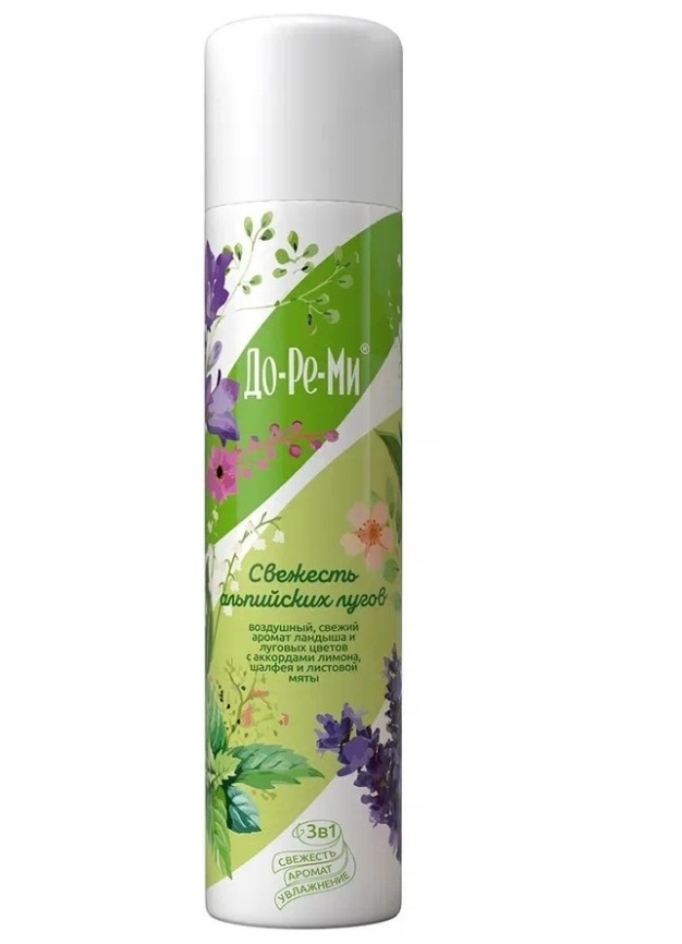 осв. возд. До-ре-ми аква плюс Свежесть Альпийских лугов 350мл./445см3(227116)*3/12 фото 1