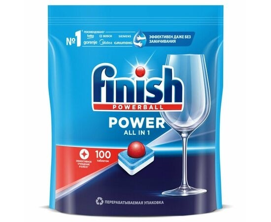 ФИНИШ таблетки POWER д/ПММ  100шт. фото 1