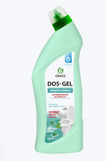 Универсальный чистящий гель "DOS GEL" Мятная сила 750 мл.
 фото 1