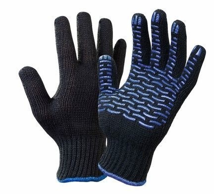 Перчатки пупырчатые "Волна" черные фото 1