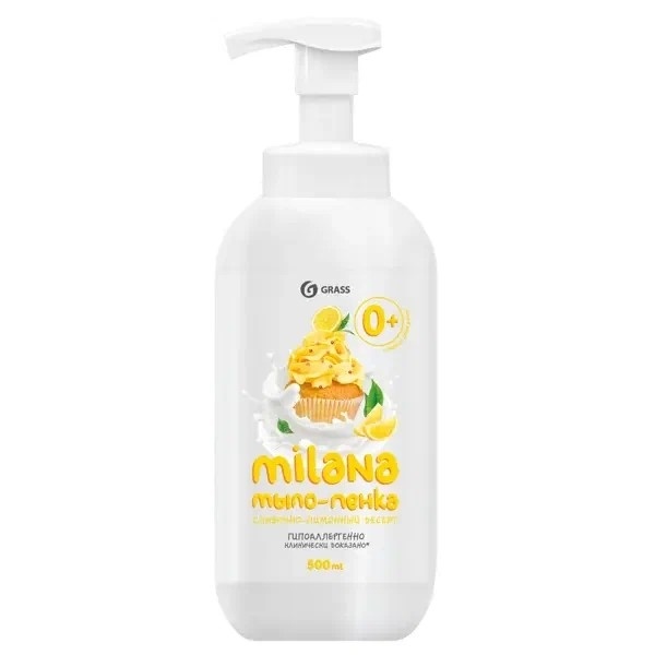 Мыло-пенка "Milana" Лимонный пирог 500 мл. Пенный триггер  фото 2
