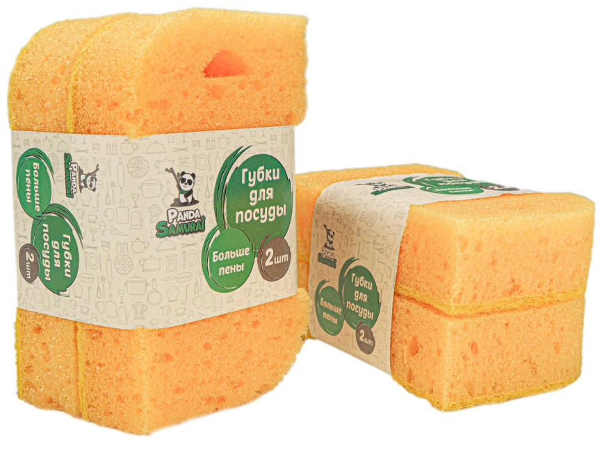Губка 0205 д/посуды "Фигурная" 2шт. в кор. PS фото 2