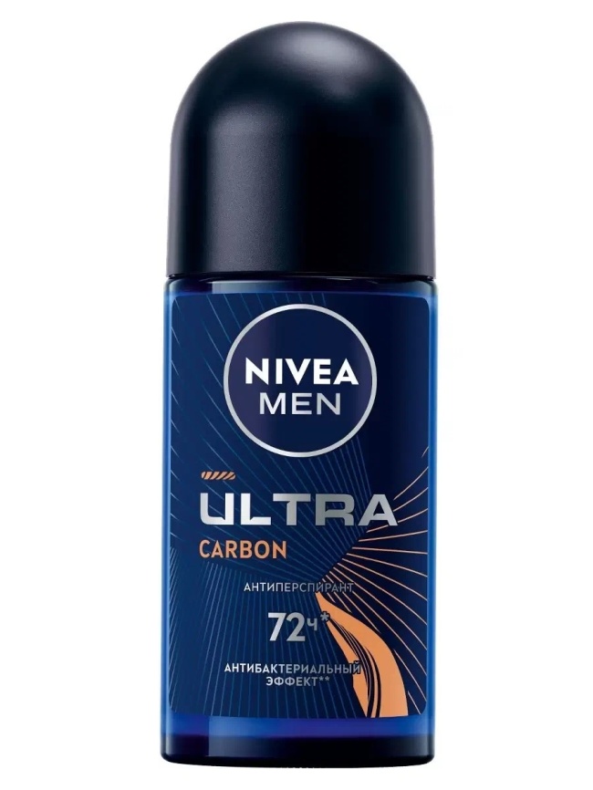 НИВЕЯ део-ролик муж. 50мл Ультра карбон *2/30 (85366) фото 1