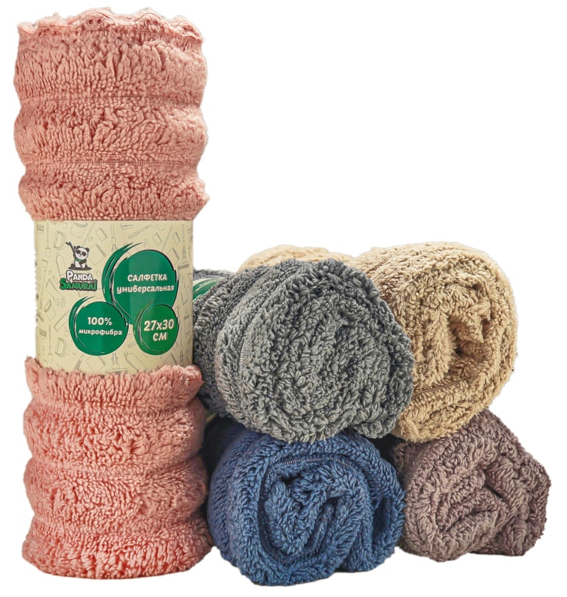 Салфетка 5551 универсальная из микрофибры, 1шт. 27*30 см фото 1