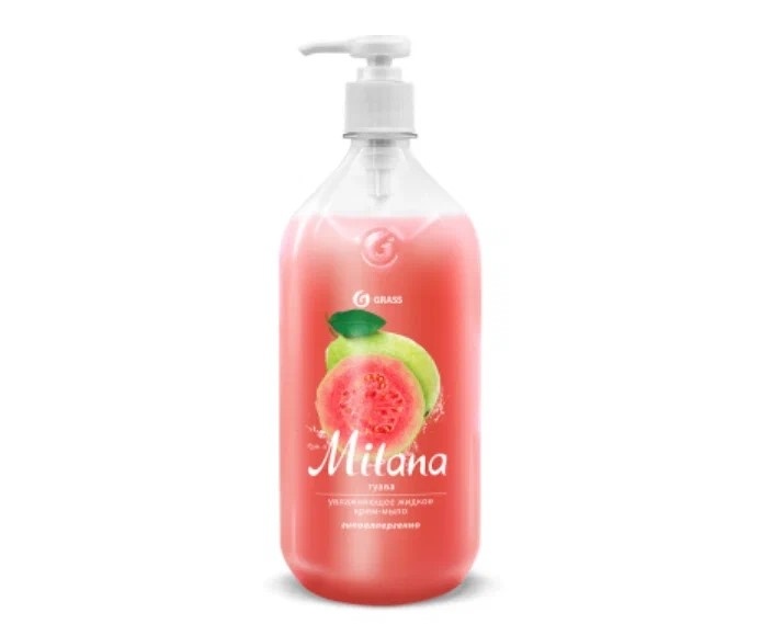 Жидкое крем-мыло "Milana" гуава 1000 мл.
 фото 2
