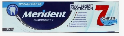 АВЕ зубная паста 130гр. "Merident" компливит-7 *6/48 фото 1