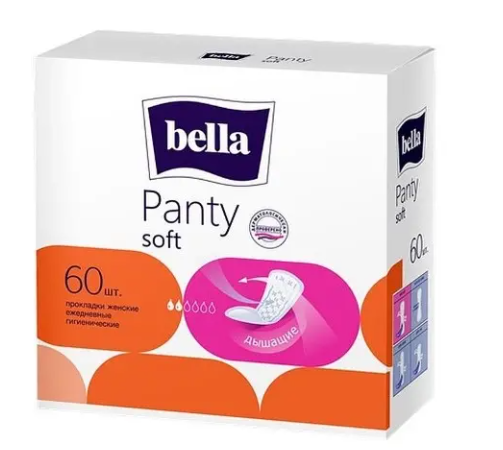 БЕЛЛА прокладки ежедн. PANTY Soft 60шт.*6/12  (ВЕ-021-RN60-096/054) фото 1