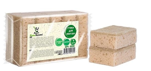 Губки 0230 д/пос крупнопор. Бежевые 5шт фото 1