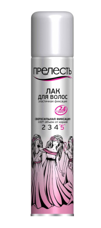 Лак ПРЕЛЕСТЬ 200мл.с/фикс (защита при повыш.влажности (Арнест) *6/24 (3394) фото 1