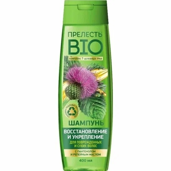 ПРЕЛЕСТЬ Био шампунь 400мл.Восстановление и Укрепление (Арнест) *2/12 фото 1