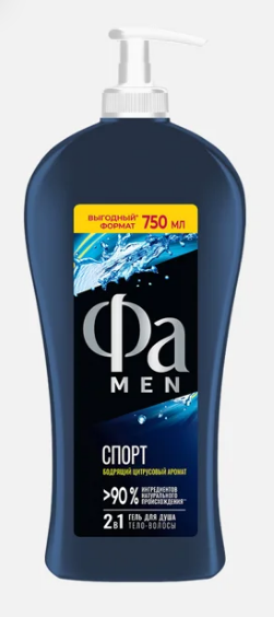 Гель д/душа FA 750 мл "ACTIVE СПОРТ в архив /6 фото 1
