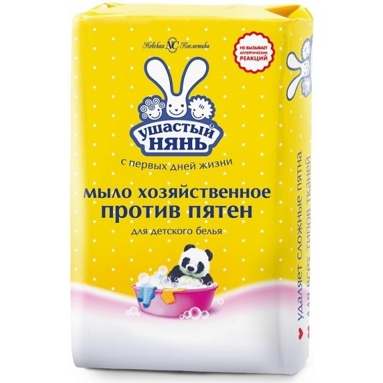 Н.К.Ушастый НЯНЬ хоз.мыло пятновыводное.180гр.*4/36 арт.11387 фото 1